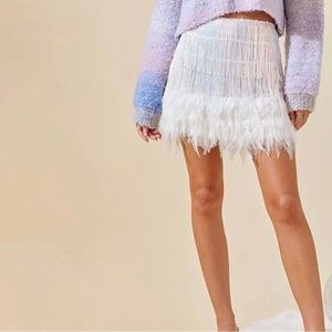 Fringe, sequin skirt
